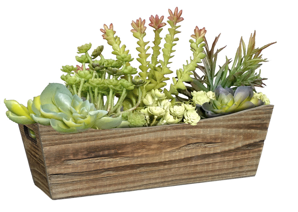GARDENGOODZ Wood Handled Window Box Planter - Buffalo Brown