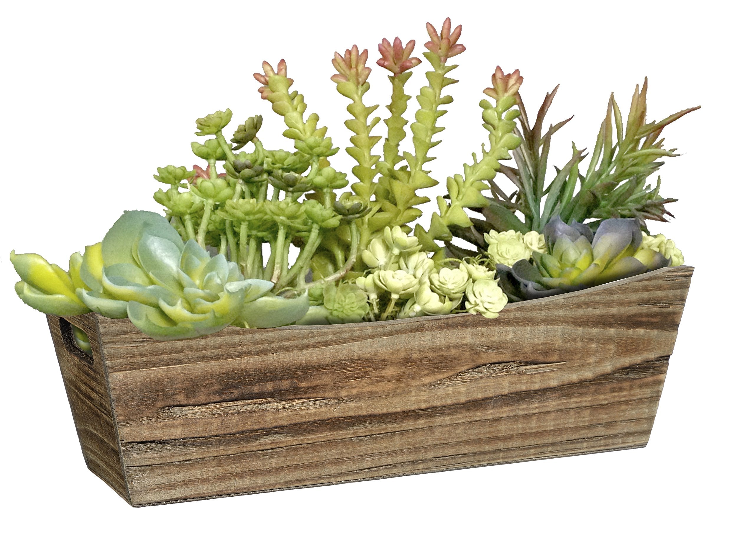GARDENGOODZ Wood Handled Window Box Planter - Buffalo Brown