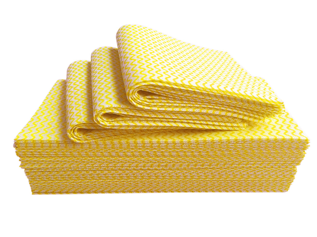 UKEENOR Disposable Dish Cloth, J Cloth, Reusable Cleaning Cloth Disposable Heavy Duty Dish Towels Dish Cloth Reusable Kitchen J Clothes 100 Count 11.9"X23.7" Absorbent, Fast Dry