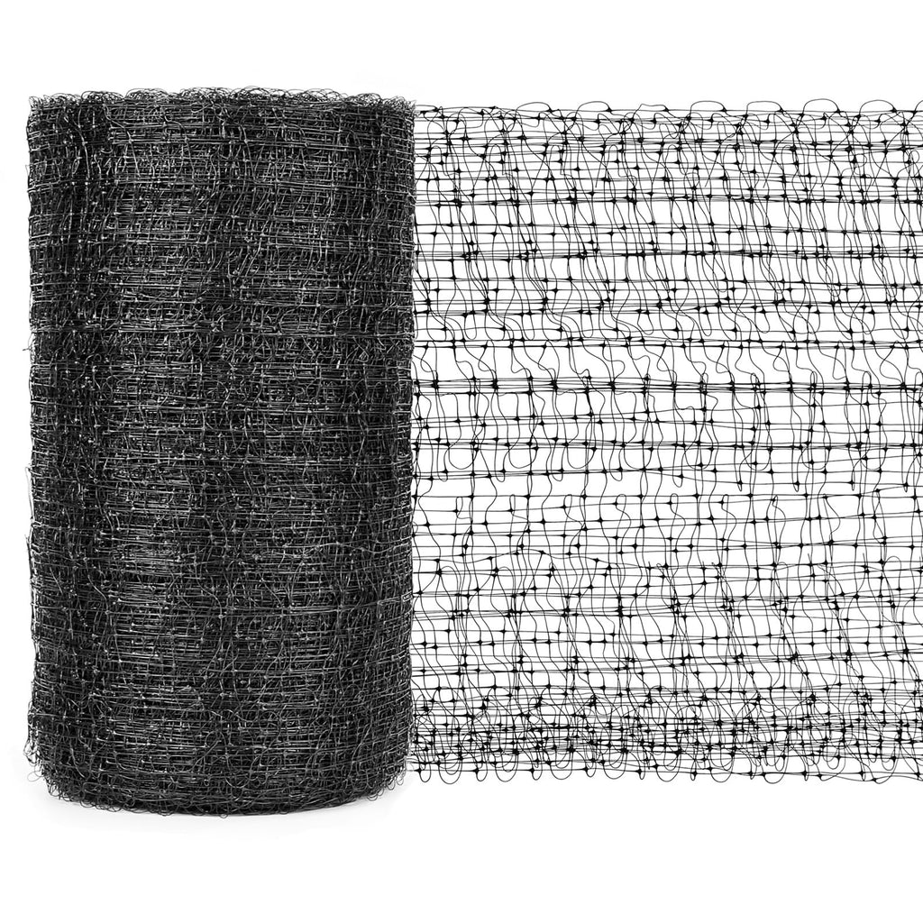 Bird Netting for Garden 7 x 100 Feet, Black Garden Protection Netting Heavy Duty Wire Mesh Net Barrier, Protect Plants Fruits Trees from Rodents Birds Deer Poultry Reusable Animal Fencing (1, Black)
