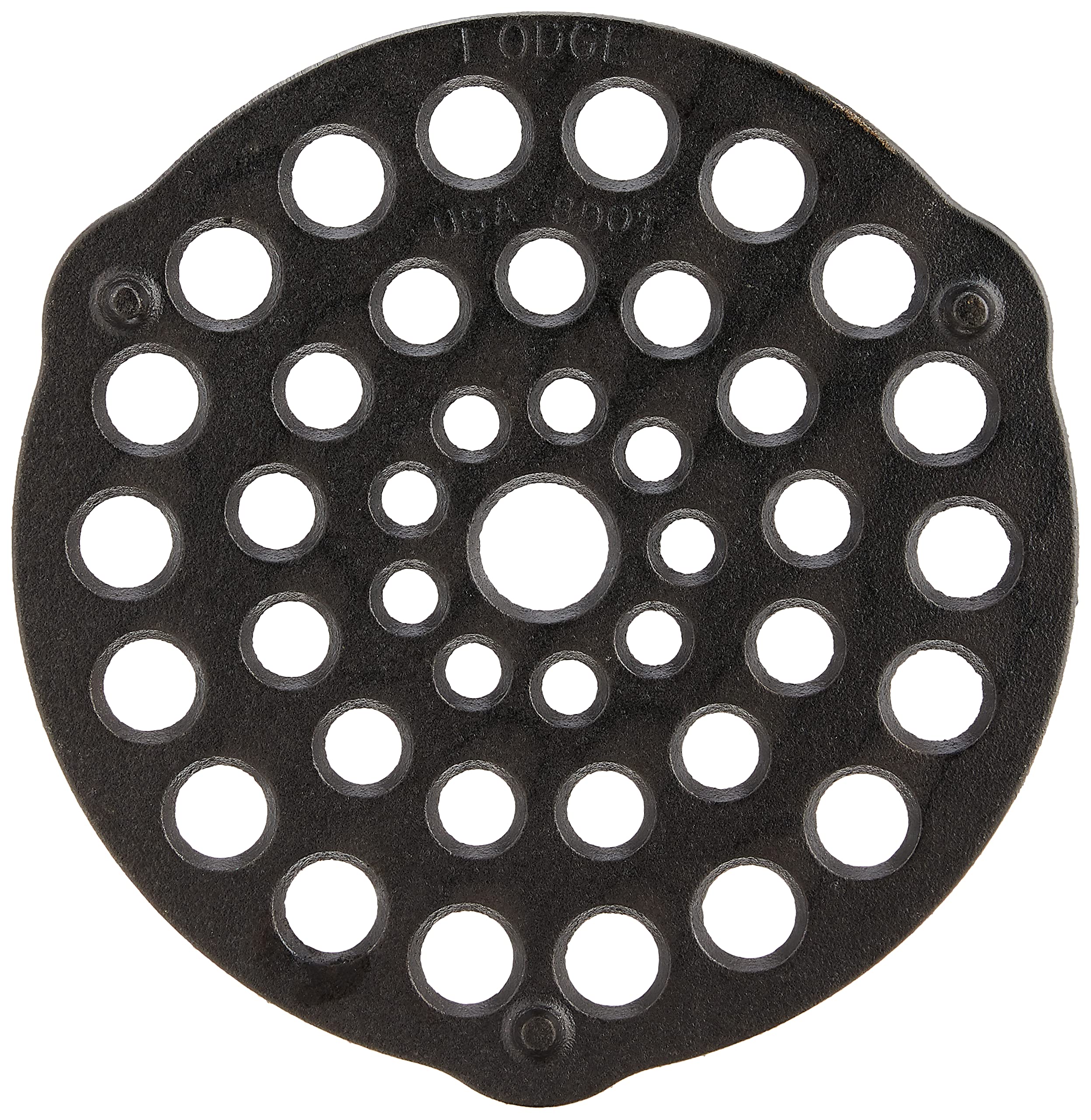 Lodge L8DOT3 8-Inch Logic Pre-Seasoned Cast-Iron Meat Rack/Trivet (Black)