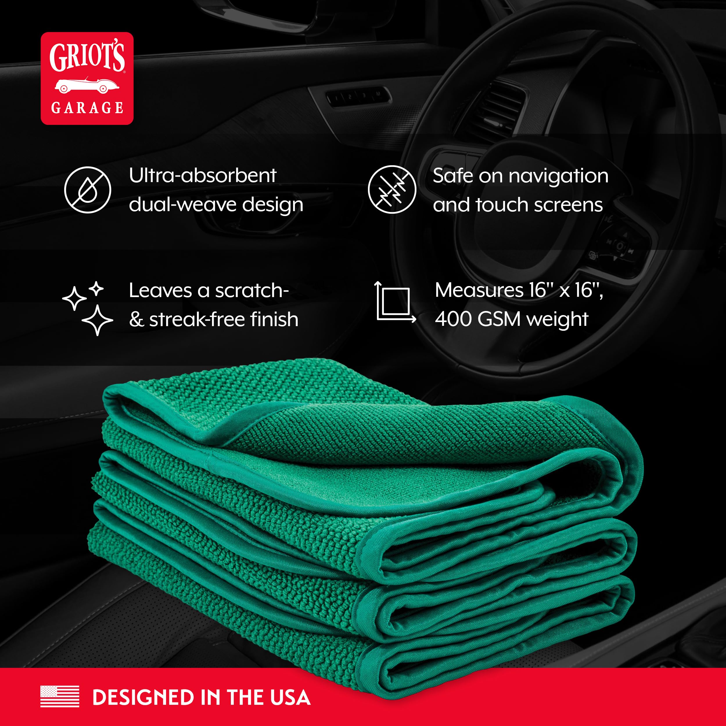 Dual Weave Interior Towels (Set of 3)