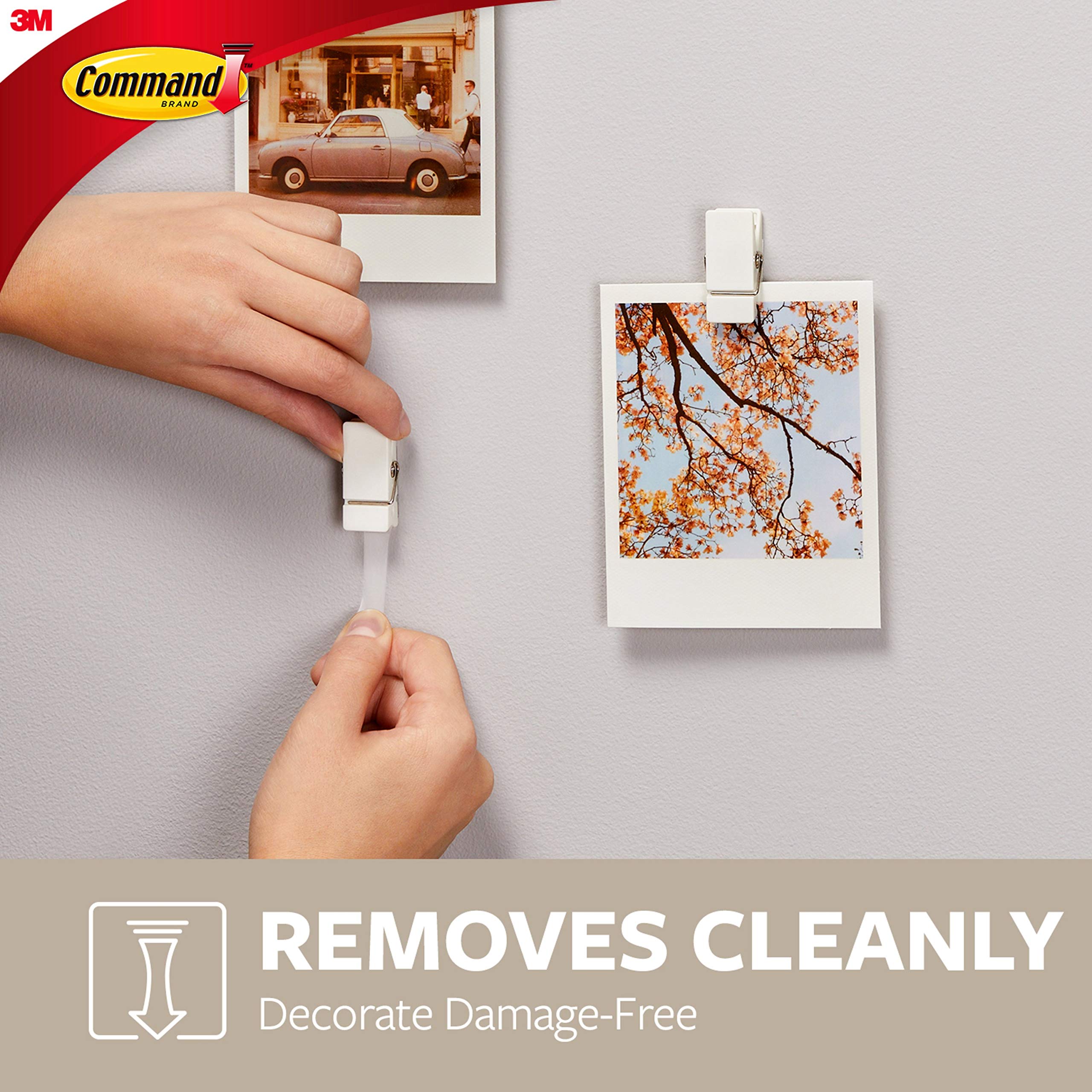Command Spring Clips, Quartz, 8-Clips (17089Q-8ES)