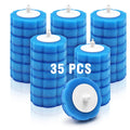 NEWE Disposable Toilet Brush Cleaner Refills 35PCS, Toilet Wand Replacement Heads