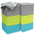 AIDEA Microfiber Cleaning Cloths-50PK, Soft Microfiber Towel, Absorbent Cleaning Supplies, Lint-Free Streak-Free Cleaning Cloths for House, Kitchen, Window(12in.x12in.)