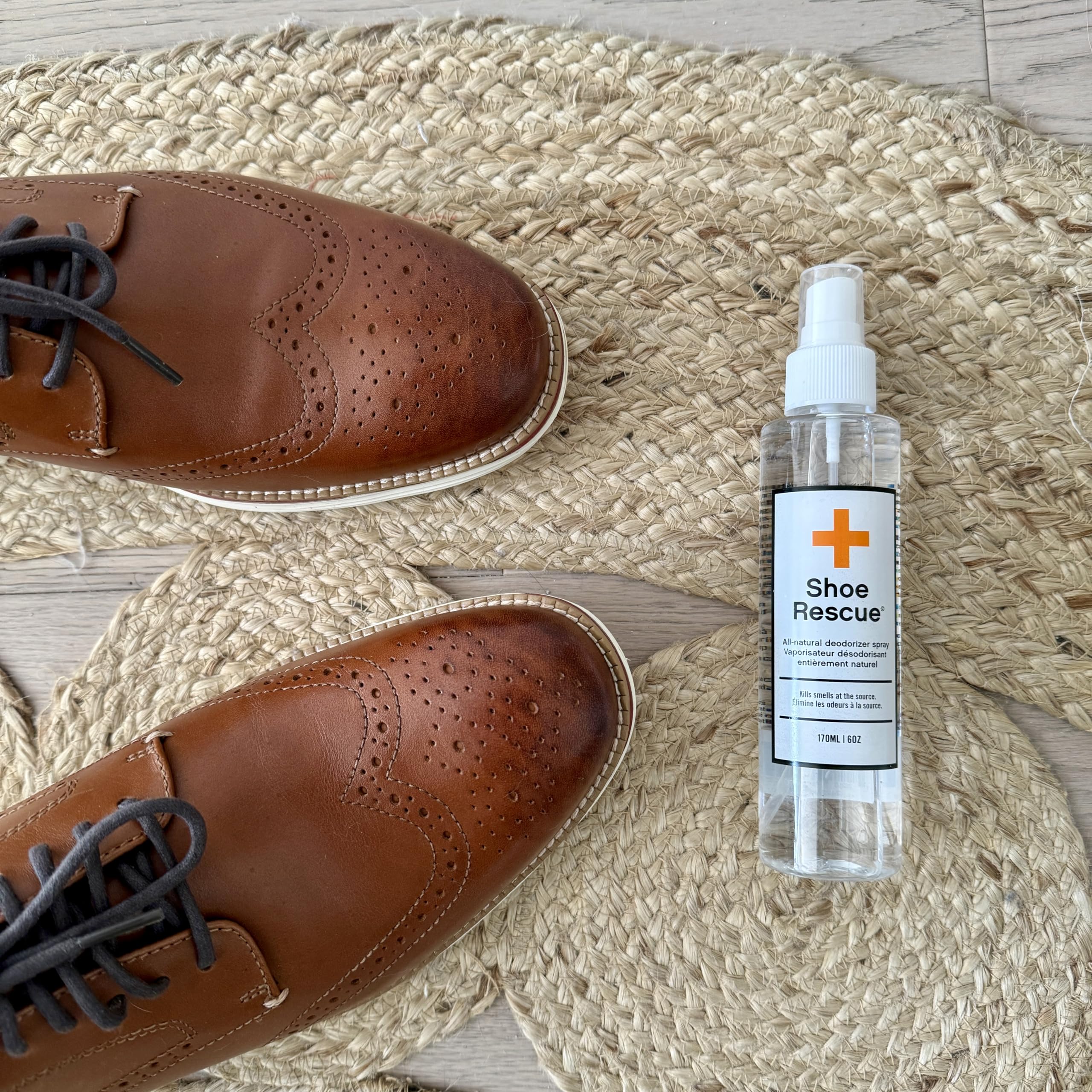 BootRescue All-Natural Premium Deodorizer Spray. Kills Odour and Refreshes Running Shoes, Sandals, Gym Bags. 170ml/6oz Bottle.