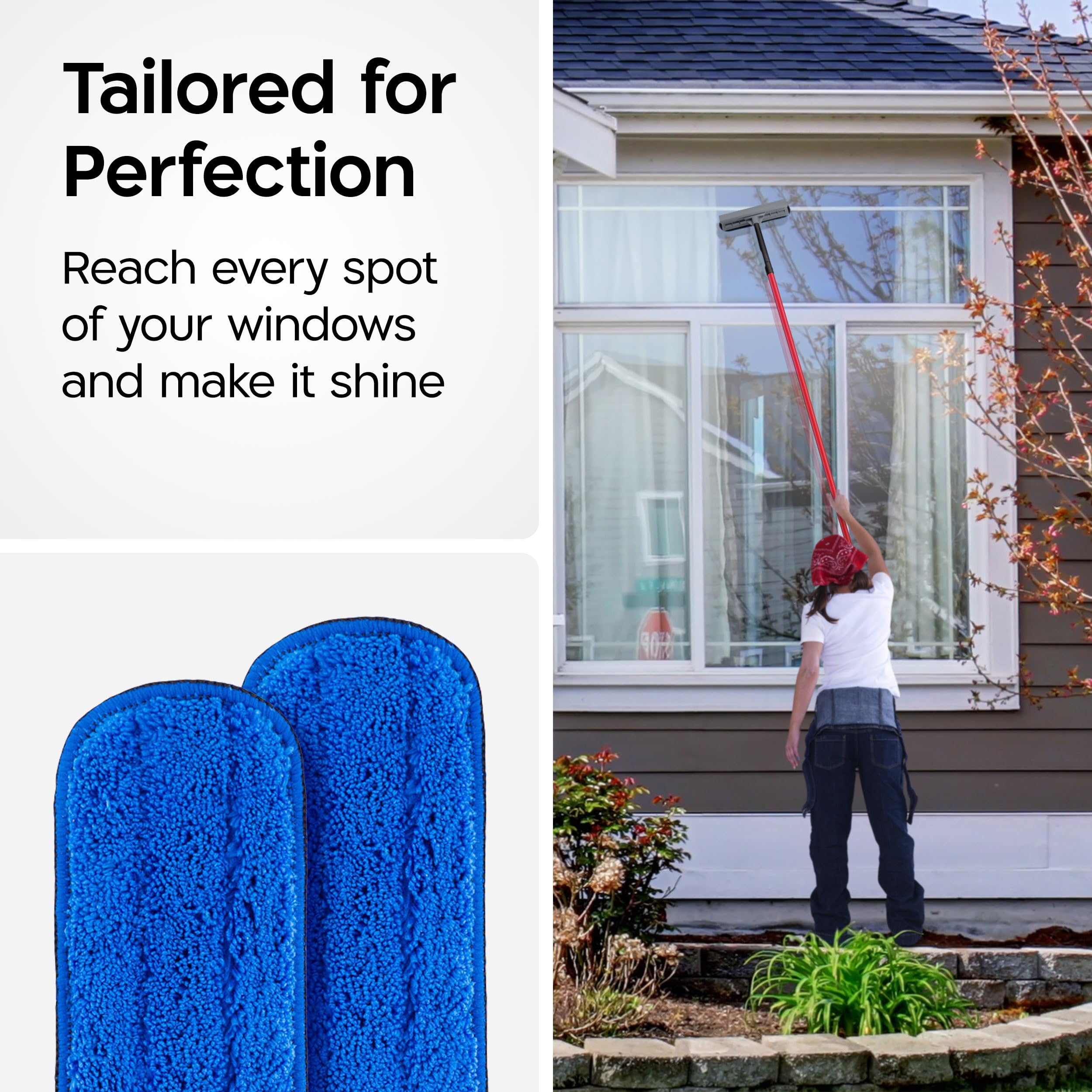 Tyroler Bright Tools Cloth for High Window Cleaner | Replacement Microfiber Cleaning Cloth (4)
