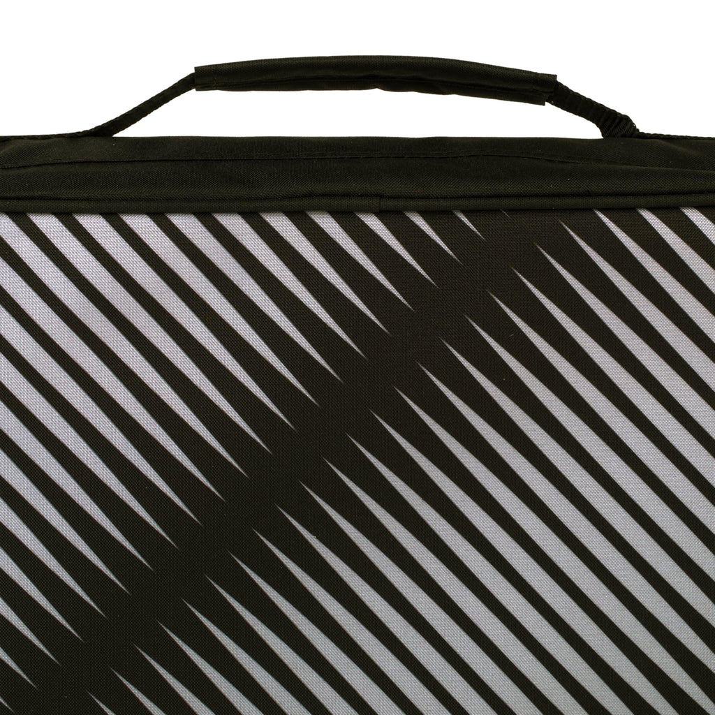 Five Star Zipper Binder, 2 Inch 3 Ring Binder, 6-Pocket Expanding File, Durable, Black (72536)