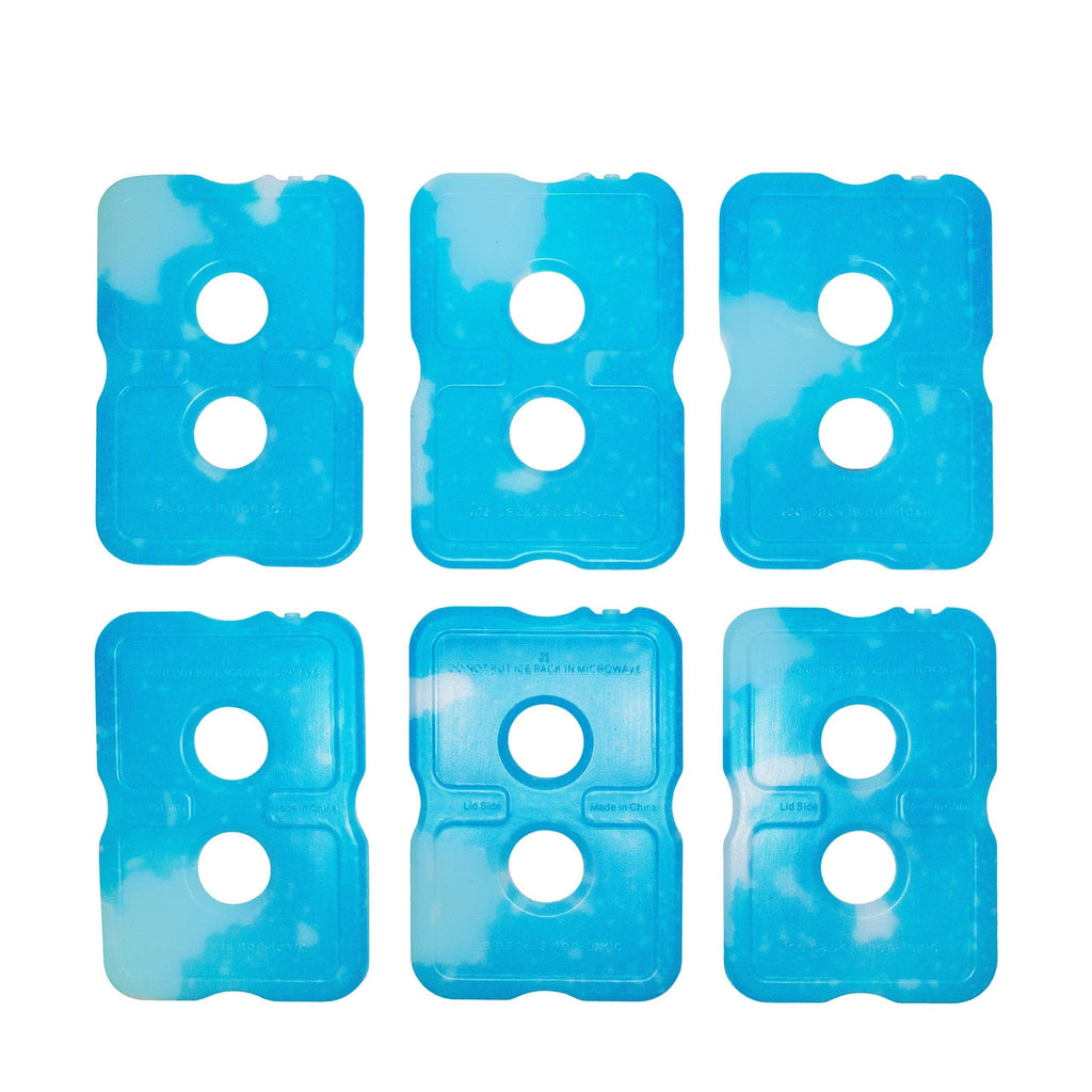 Ice Packs for Lunch Bags - Original Cool Pack | Slim & Long-Lasting Reusable Ice Pack for Lunch Box, Lunch Bag and Cooler | Freezer Packs for Coolers (Set of 6)