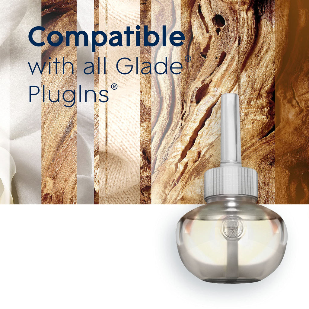 Glade PlugIns Refills Air Freshener, Scented and Essential Oils for Home and Bathroom, Sheer Vanilla Embrace, 3.35 Fl Oz, 5 Count