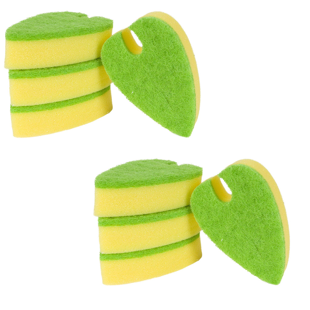 Evriholder Quick-Dry Sponge, Odor Resistant, Hangs from Faucet, Special Leaf Design, Silverware Cleaning Slot, 8 Pack