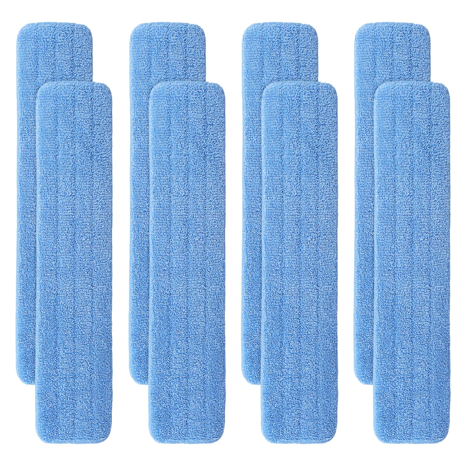 “36" Microfiber Pad for Rubbermaid Commercial 36 Inch Mop Head - 8 Pack Replacement Wet & Dry Commercial Reusable Cleaning Mop Refills Fit for Any Microfiber Flat Mop System 36"”