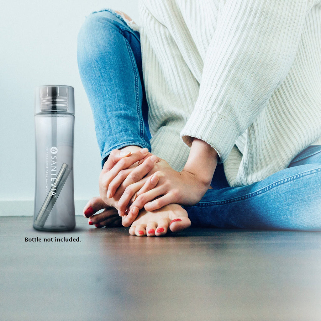 Santevia Water Bottle Filter | On-the-go Stainless Steel Alkaline & Chlorine Filter | Made in North America