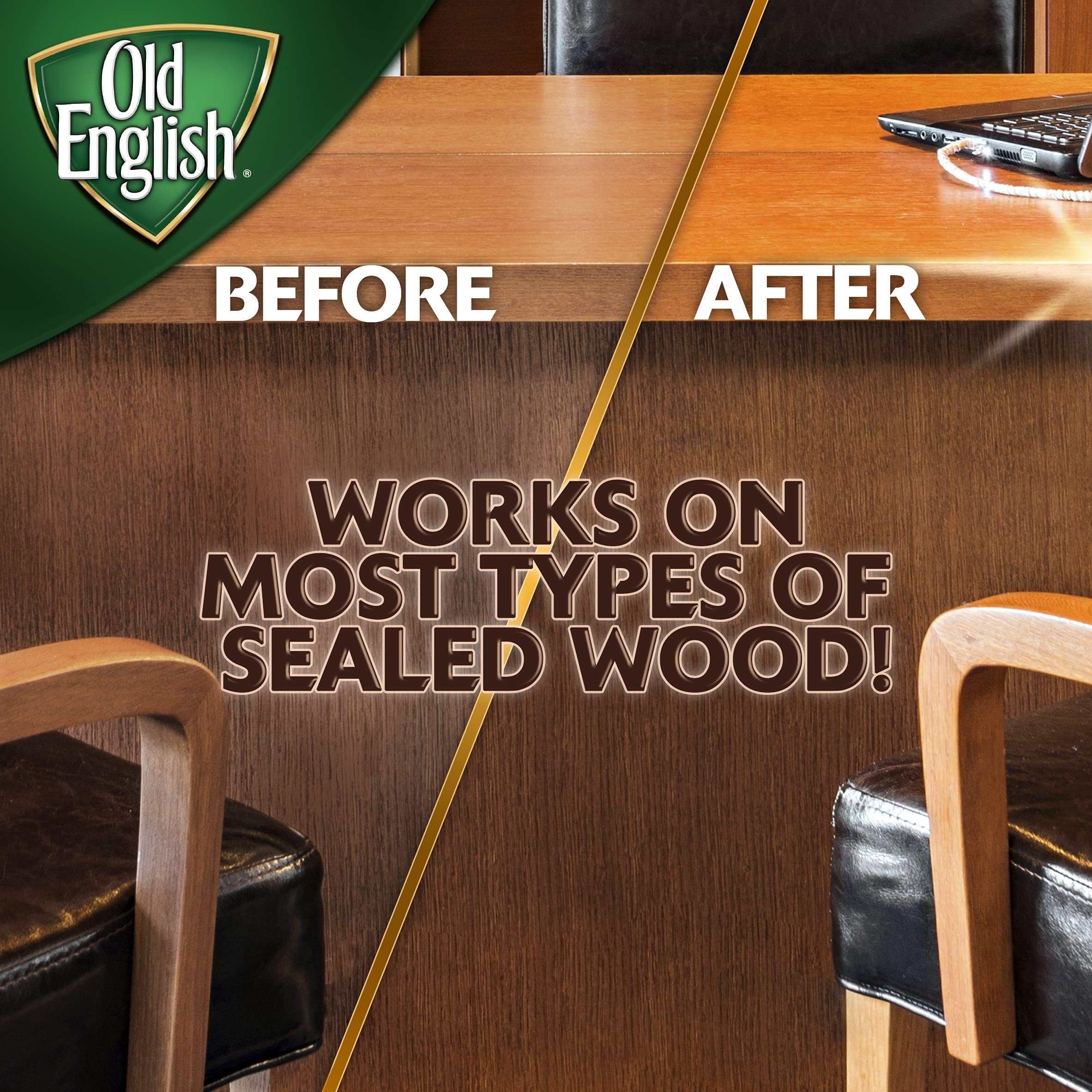 Old English Scratch Cover for Dark Woods, 8 fl oz Bottle, Wood Polish