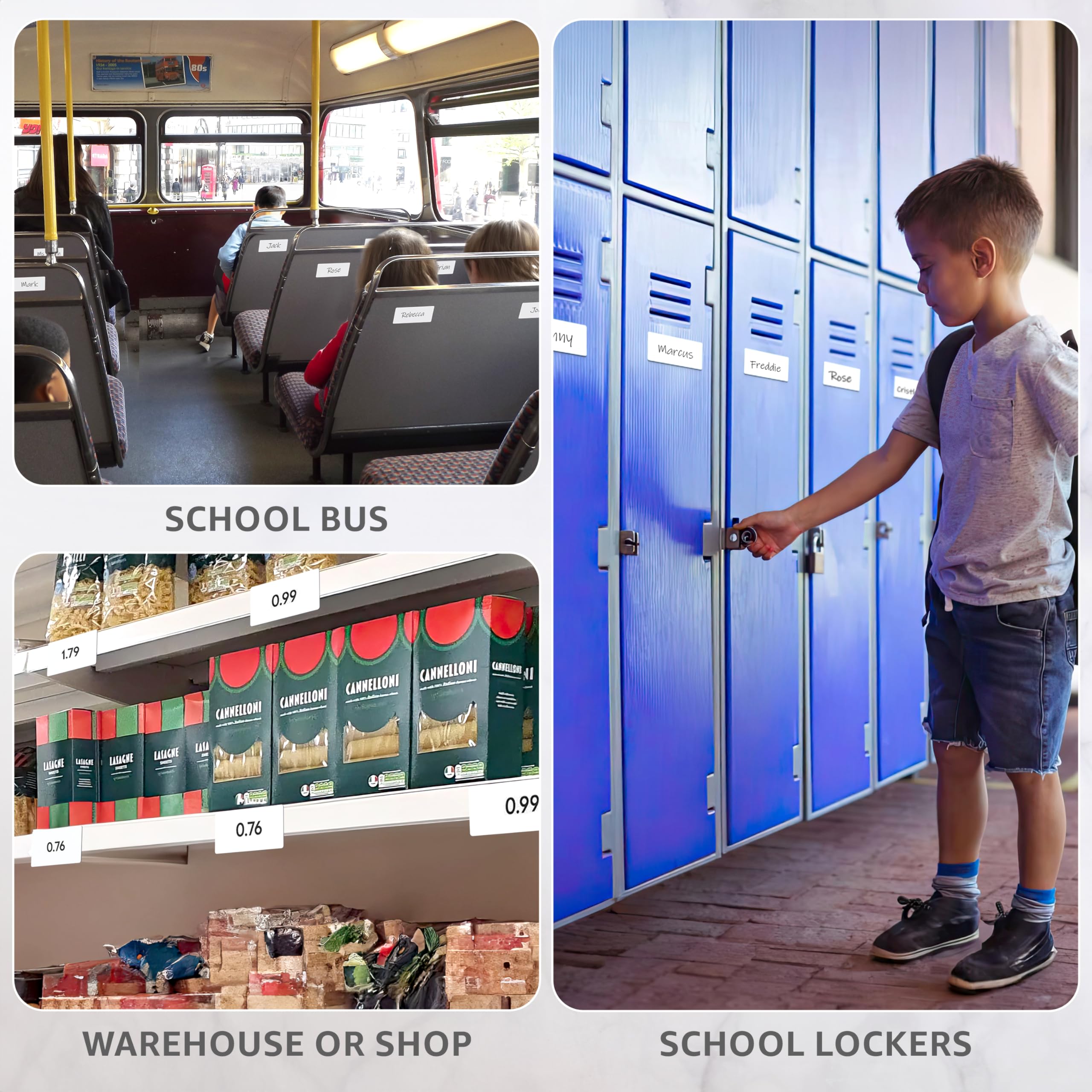 32 Pack Dry Erase Magnetic Labels 2x4 in - Magnetic Name Tags for Classroom Lockers School Bus - Classroom Magnets for Names - Magnet Labels for Whiteboard - Magnet Name Plates for Classrooms Blanked