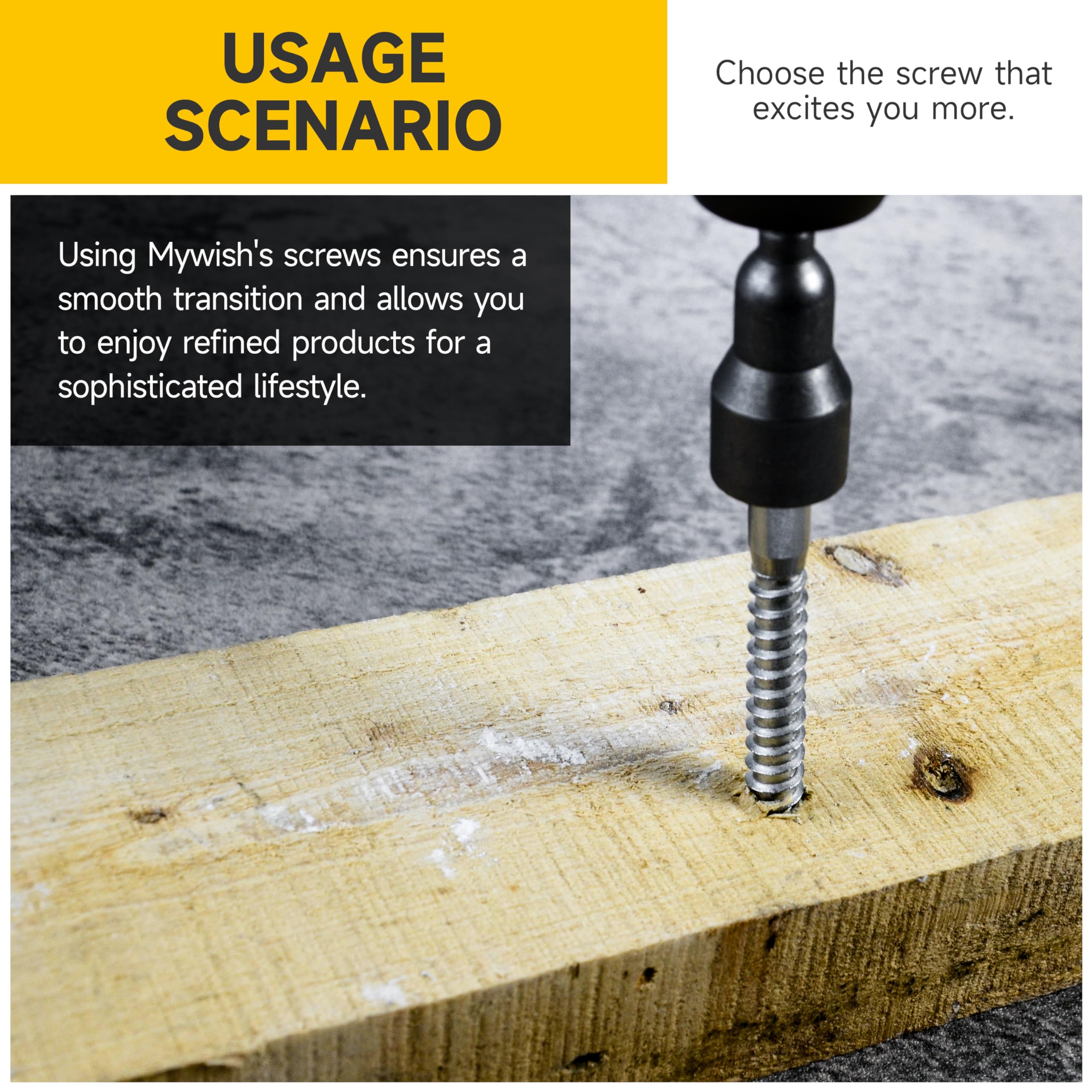 (8Sets) 3/8" x 6" Hex Head Lag Bolts, Heavy Duty Lag Screws with Washers, 304 Stainless Steel Bolts 18-8, Lag Screws Wood Screws, Partial Thread Bright Finish, 3/8 Bolt by Mywish