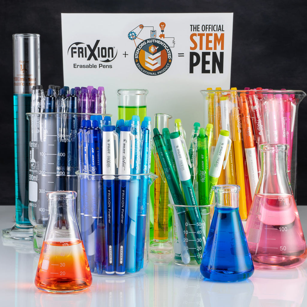 PILOT FriXion Clicker Erasable, Refillable & Retractable Gel Ink Pens, Fine Point, Assorted Color Inks, 10-Pack Pouch (11336)