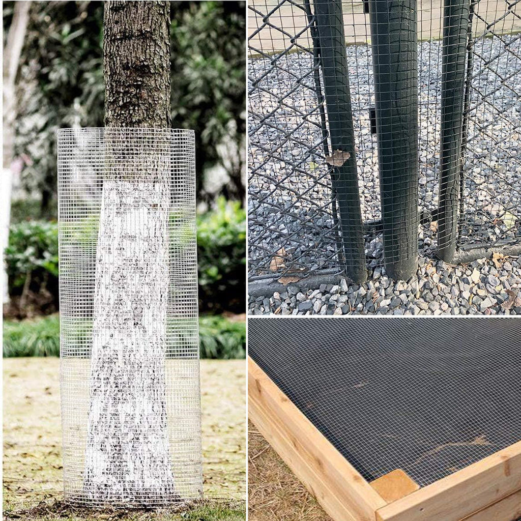 0.3*7m Hardware Cloth Wire Fence Roll Chicken Wire Mesh Stainless Steel Galvanized Garden Chicken Mesh Welded for Poultry Netting Cage Protection Plants Supports Hot Dipped Roll Fencing Rabbit Cages