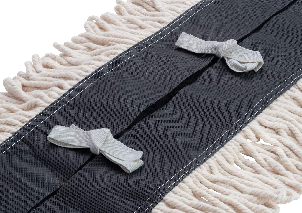 Bristles 3524 Industrial Strength Dust Mop Head 24 Inch - Disposable Cleaning Pad, 24 x 5 for Commercial and Residential Use