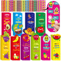 60PCS Scented Bookmarks Bulk for Kids, Scratch and Sniff Bookmarks Rewards, Scented Smelly Cute Fruit Theme Sayings Assorted Educational Gifts for Students Teachers Classroom,10 Styles