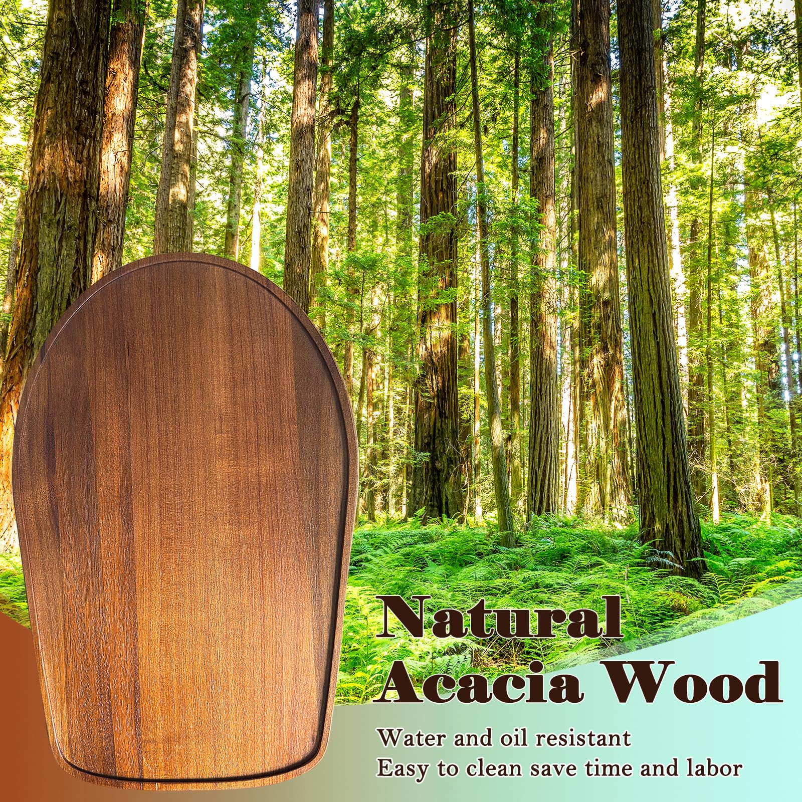 Acacia Wood Mixer Slider Mat for KitchenAid Stand Mixer Wooden Sliding Tray Compatible with Kitchen Aid 4.5-5 Qt Mixer