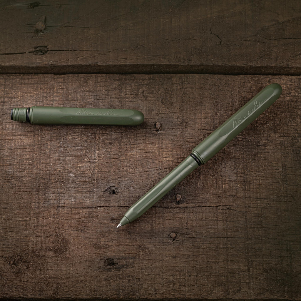 Rite in the Rain All-Weather EDC Pen, Flat Dark Earth, Black, OD Green Pokka 3-Pack, Black 0.8mm Ink, Fine Point (No. TAC92)