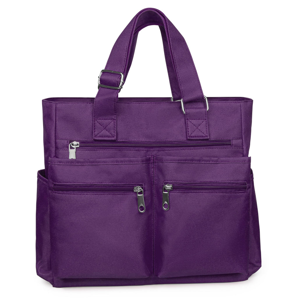 Canvas Tote Bag Waterproof Nylon Multi Pocket Shoulder Bags Laptop Work Bag Teacher Purse and Handbags for Women & Men