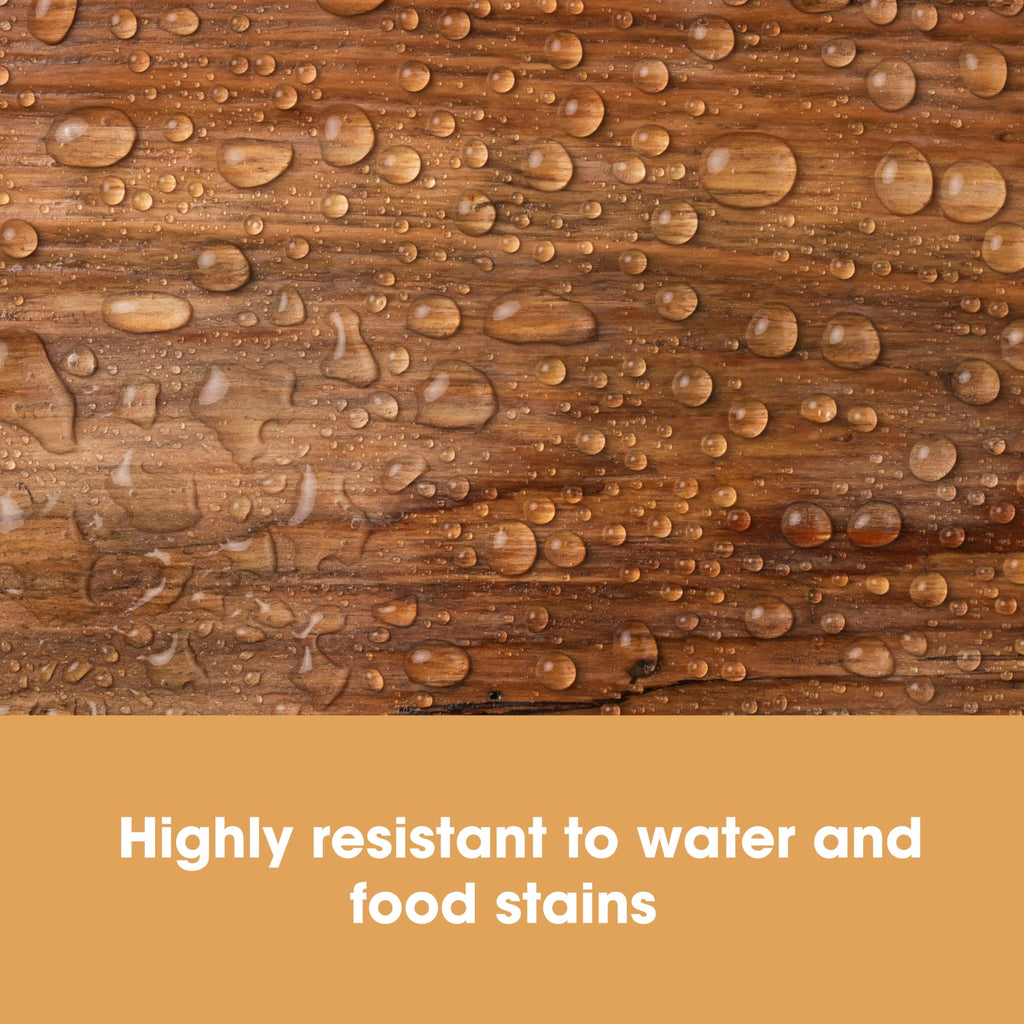 Furniture Clinic Pure Tung Oil for Wood | Non-Toxic Food Grade Water Resistant Tung Oil | Finish & Seal | Natural, Stained, or Treated Wood | For Indoor/Outdoor Surfaces & Floors - 17oz