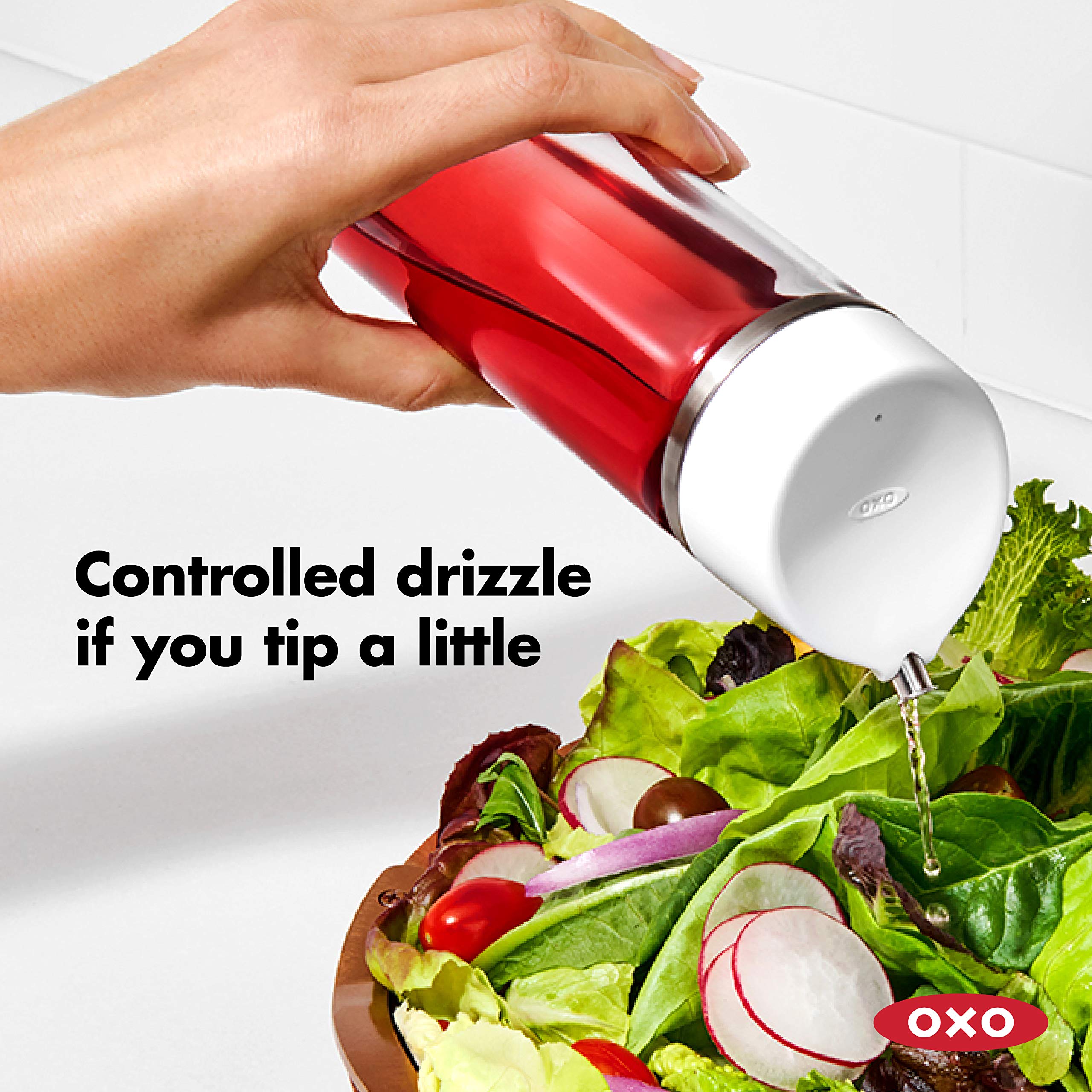 OXO Good Grips Precision Pour Glass Oil Dispenser-12 oz, Clear