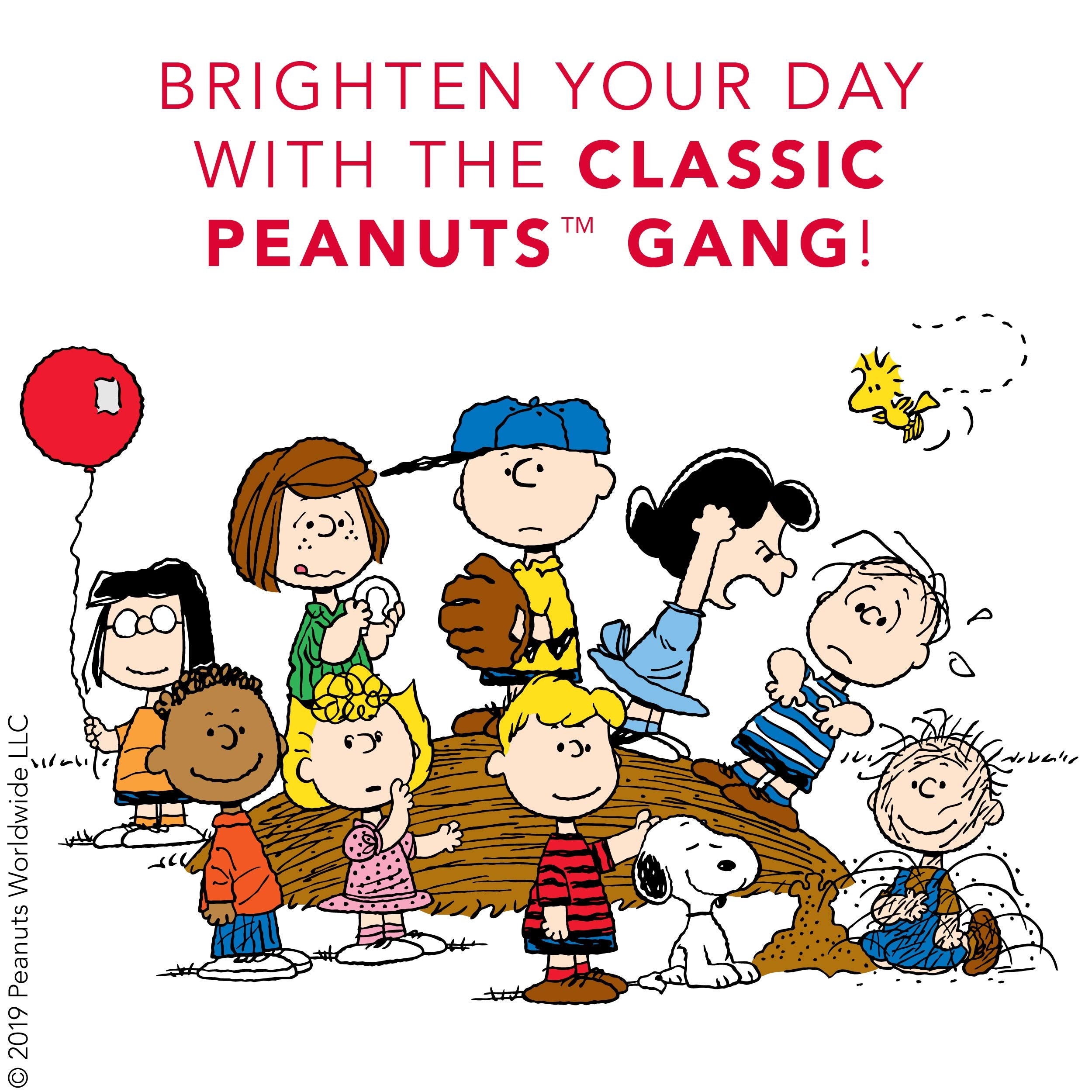 Graphique Peanuts "Happy Thoughts" Hard Bound Journal - 160 Ruled Pages, Vintage Peanuts Cartoon Cover w/"Happy Thoughts" Message Embellished w/Gold Foil, 6.25" x 8.25" x 1"