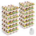 LotFancy Cupcake Containers 12 Count, 12 Sets, Plastic Cupcake Boxes Bulk, Cupcake Holder with Detachable Lid, Disposable Muffin Carrier, Standard Size