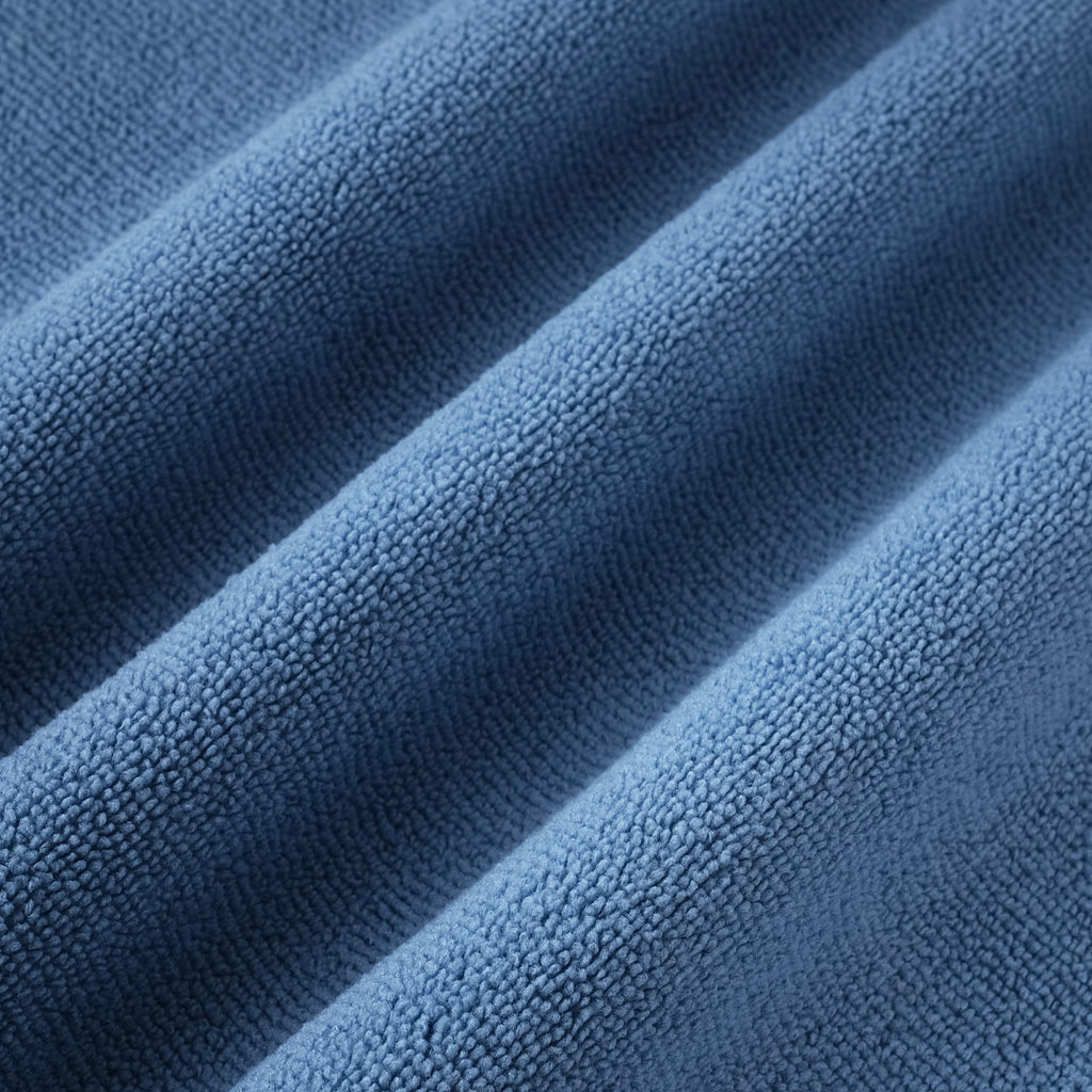 Polyte Microfiber Cleaning Towel (16x16, 12 Pack Professional, Blue,Camel,Gray)