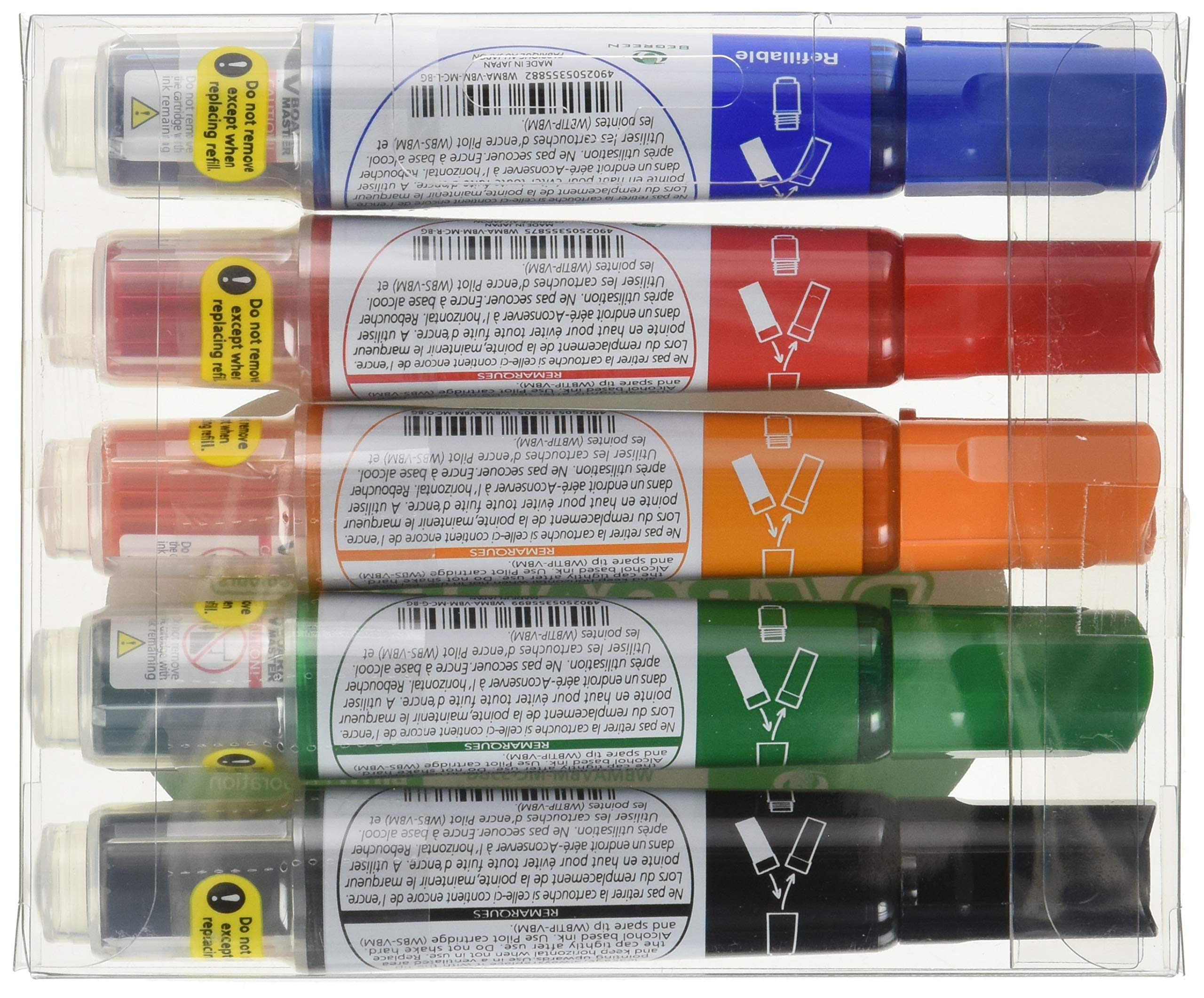 PILOT PIL358388 BeGreen V Board Master Whiteboard Marker-2.2 mm, 5.2mm Point Size-Chisel Point Style-Refillable