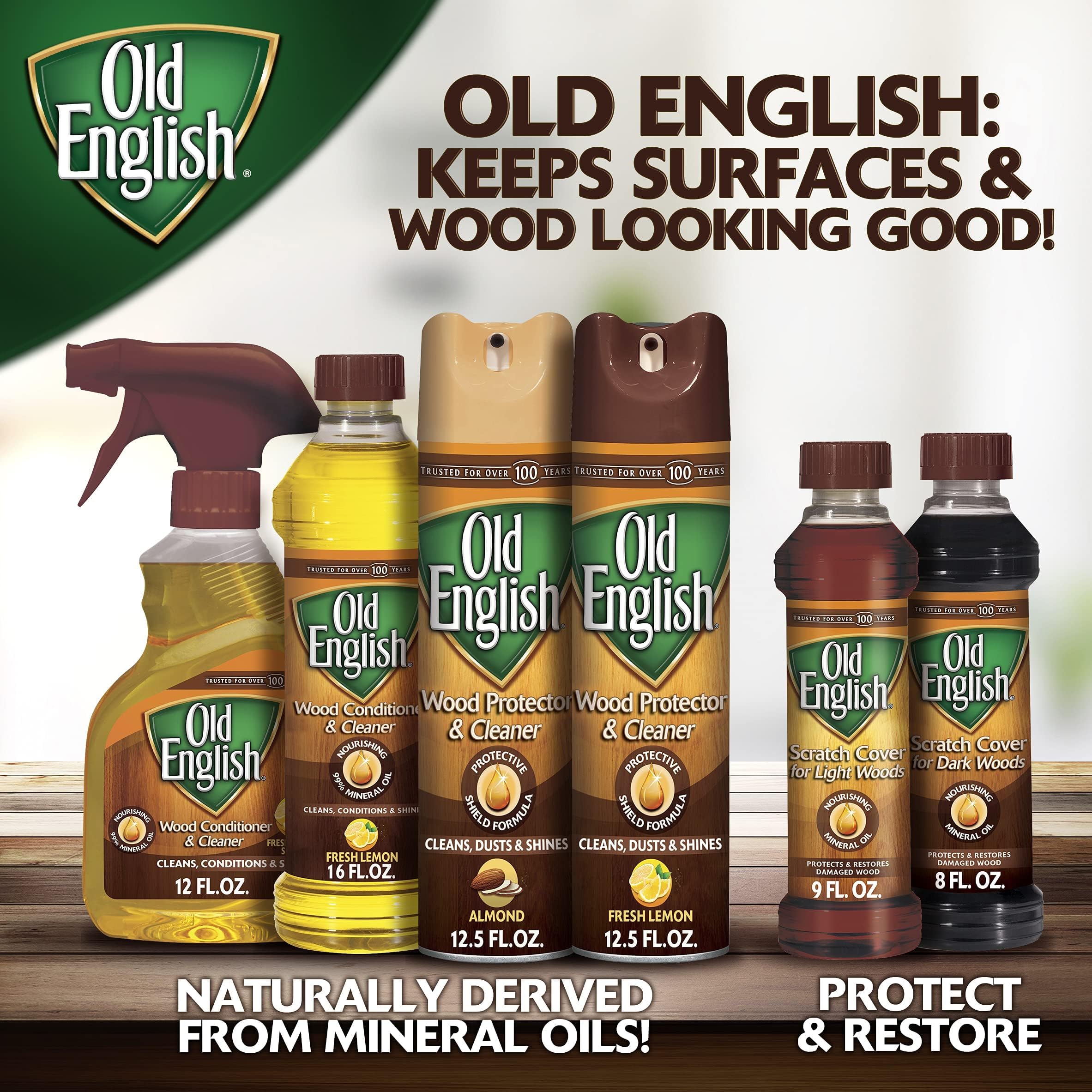 Old English Scratch Cover for Dark Woods, 8 fl oz Bottle, Wood Polish