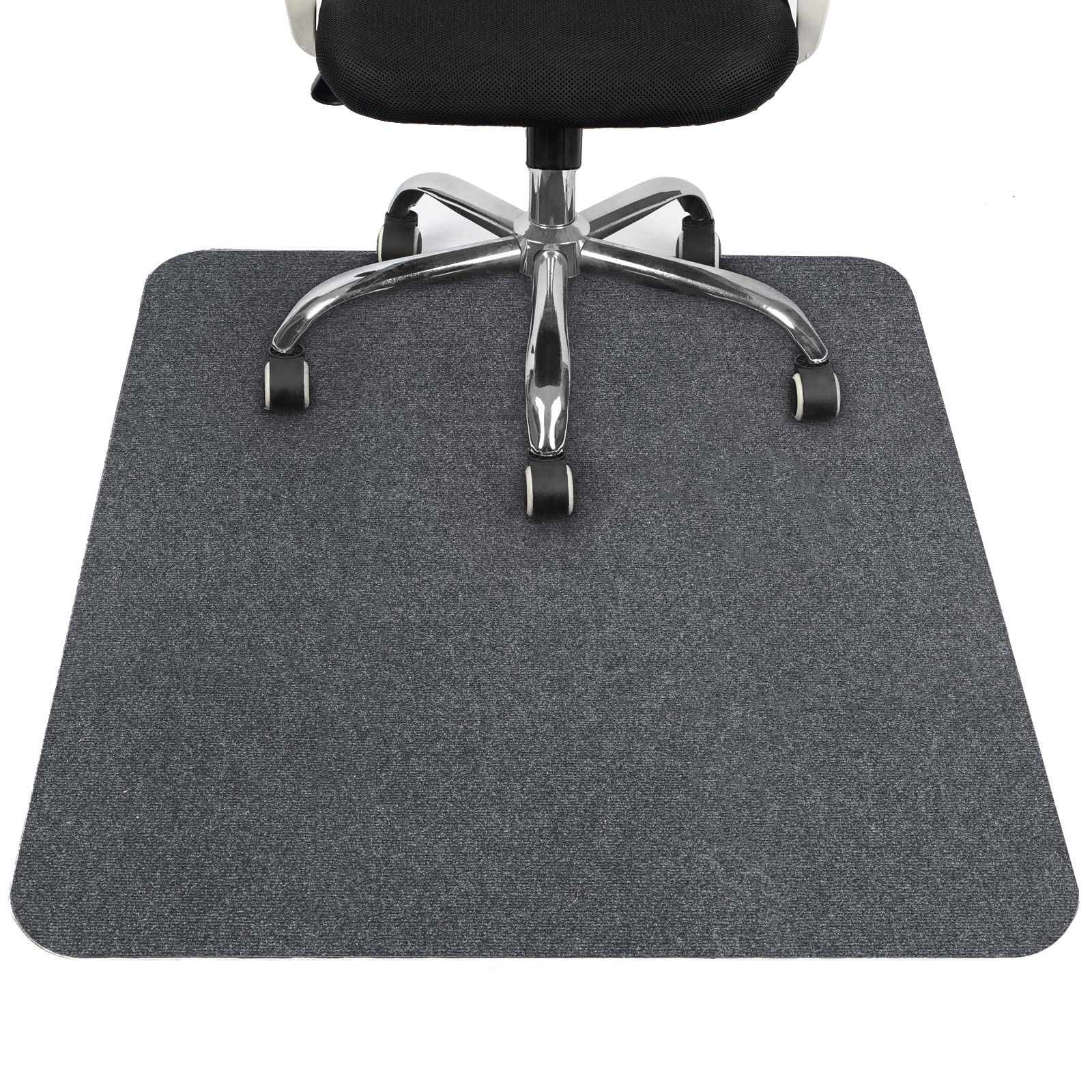 COSYLAND Office Chair Mat, 1/6" Thick 48" x 36" Multi-Purpose Low Pile Desk Chair Mat for Hardwood Floor, Upgraded Version (Grey, 90 * 120CM)