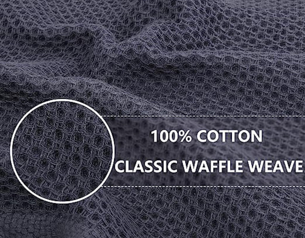 Sezy Kitchen Towels 100% Pure Cotton, Pack of 6, Highly Absorbent Super Soft Kitchen Towels, Waffle Weave Dish Cloths for Kitchen Washing Up, Quick Drying Durable Kitchen Cloth