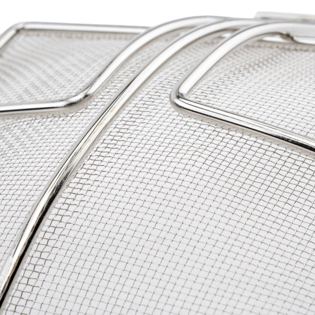 Winco Square Mesh Skimmer, 6.75-Inch, Medium, Nickel
