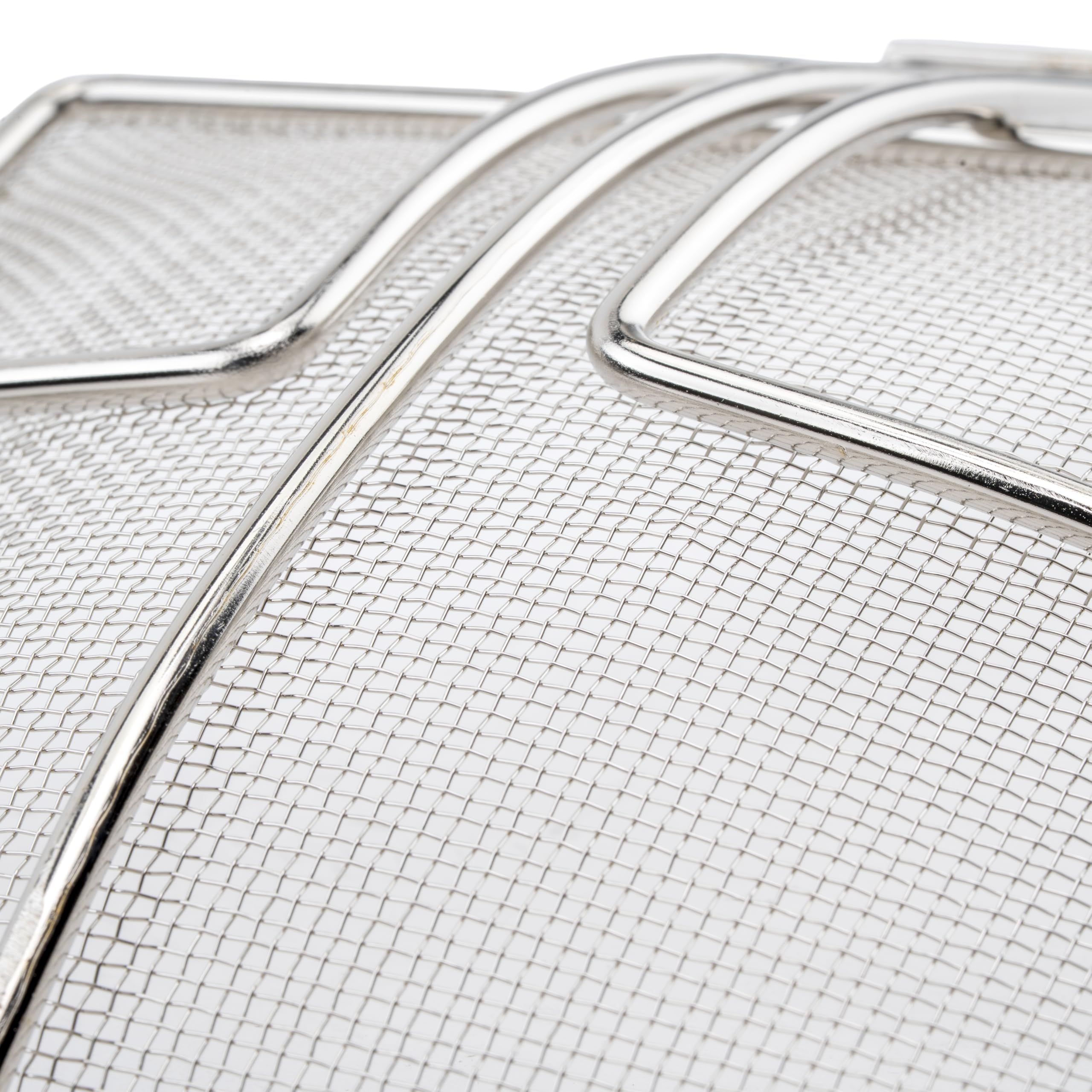 Winco Square Mesh Skimmer, 6.75-Inch, Medium, Nickel