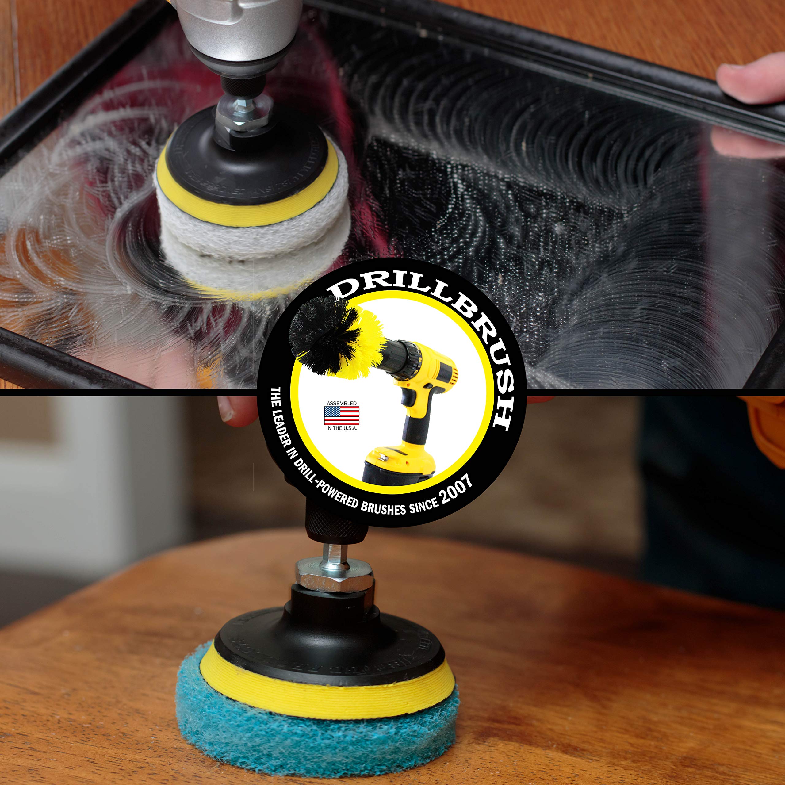 3 inch Round Scouring Pads Electric Scrubber Kit