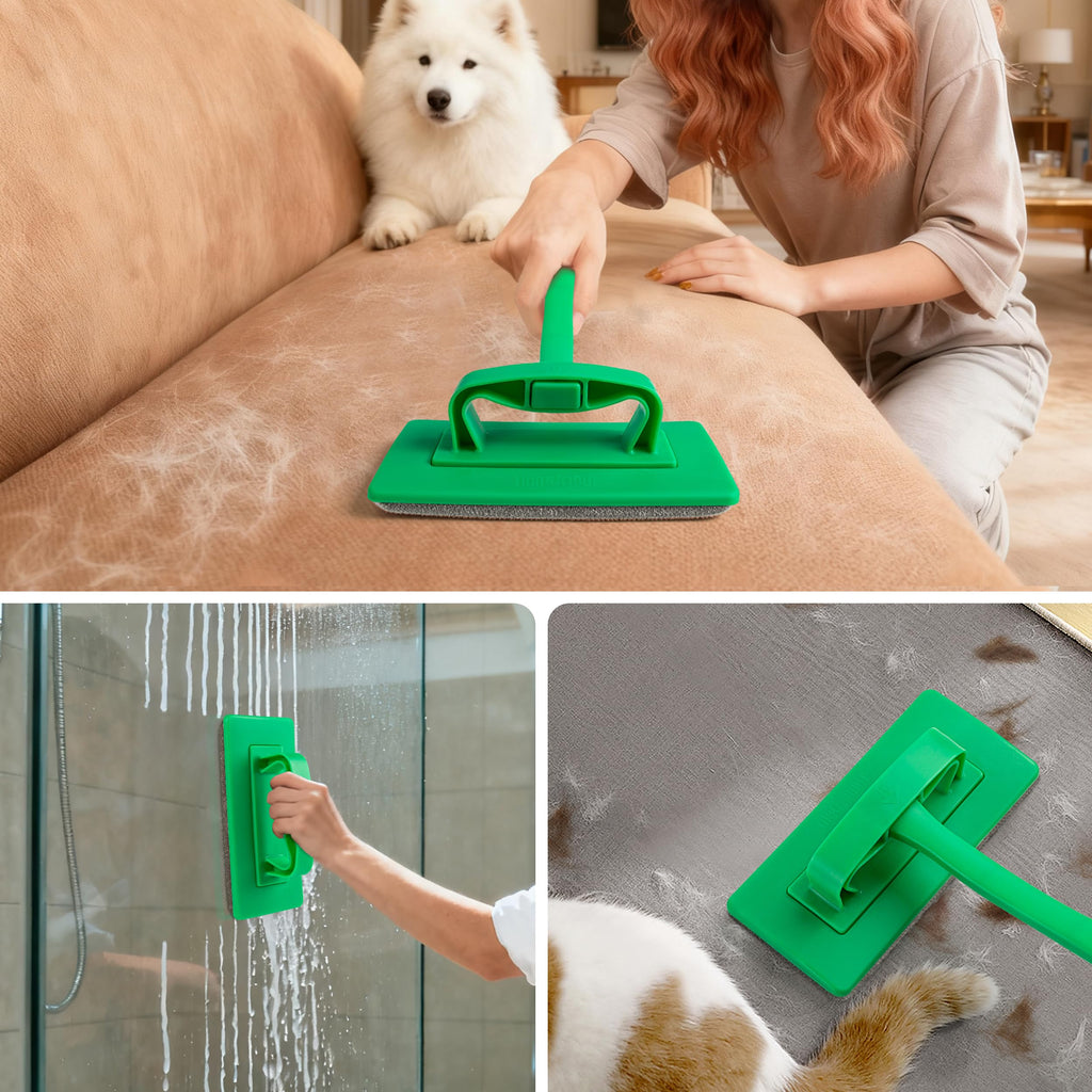 MyLifeUNIT 2 Packs Mesh Screen Cleaner, Window Screen Cleaning Brush Washing Equipment, Detachable Window Cleaner Tool with Wet and Dry Dual-Use