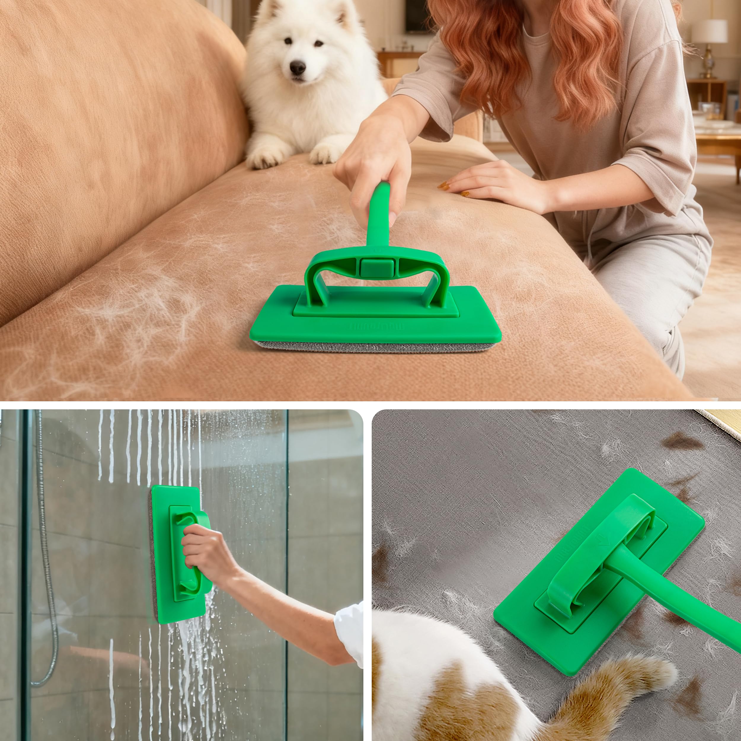 MyLifeUNIT 2 Packs Mesh Screen Cleaner, Window Screen Cleaning Brush Washing Equipment, Detachable Window Cleaner Tool with Wet and Dry Dual-Use