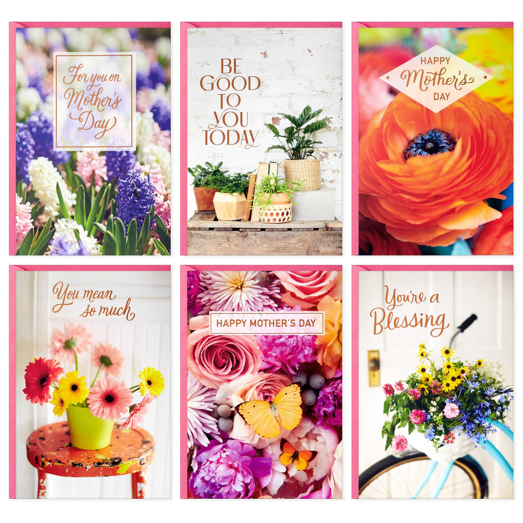 Hallmark Mother's Day Card Assortment (24 Cards with Envelopes) Plants and Flowers