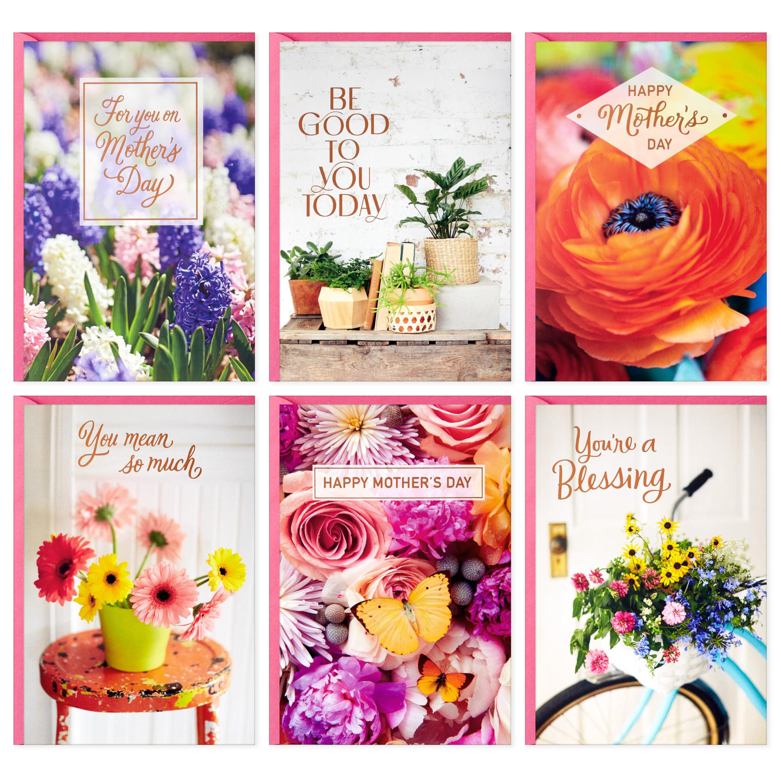 Hallmark Mother's Day Card Assortment (24 Cards with Envelopes) Plants and Flowers