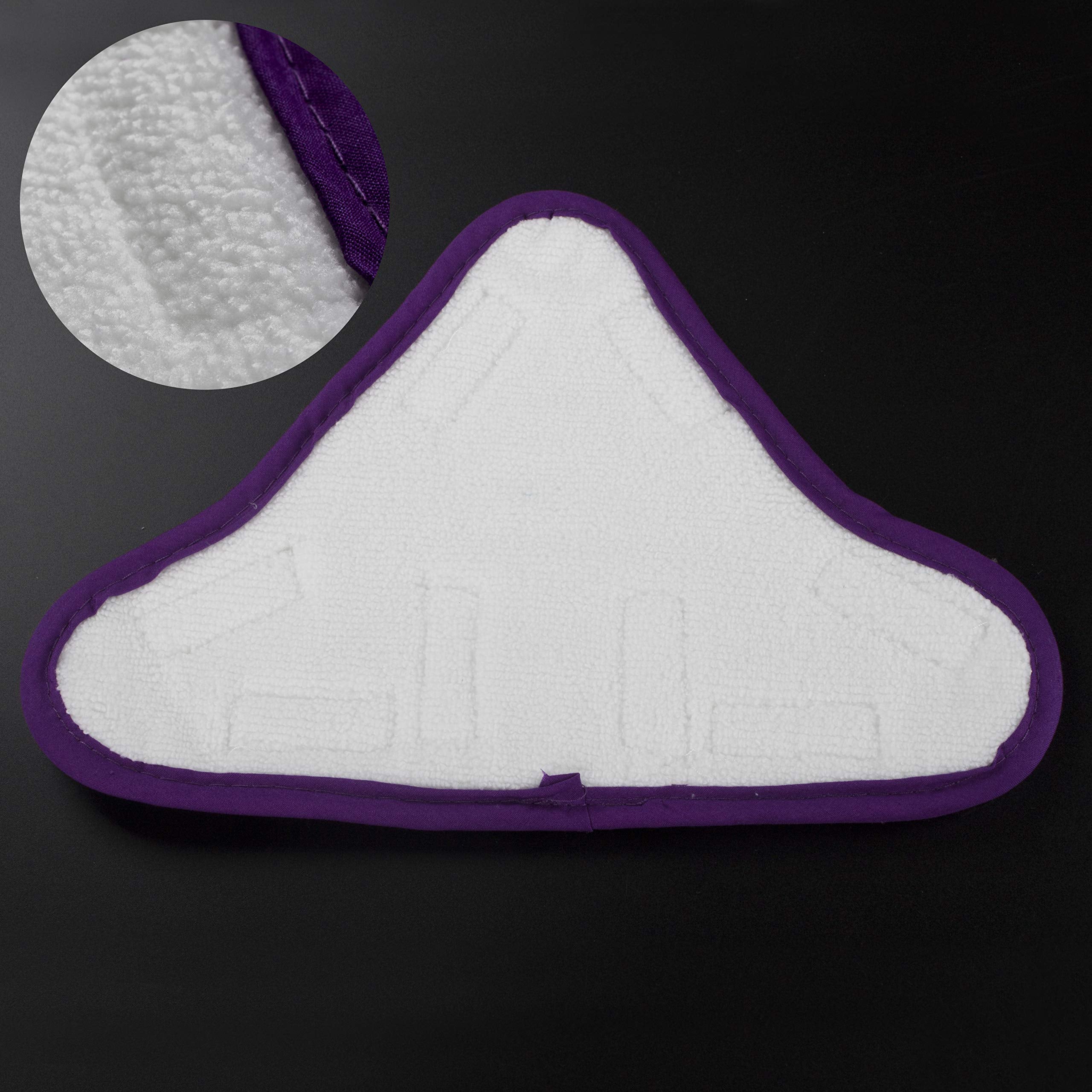 LTWHOME Washable Steam Mop Microfibre Pads Fits Steam Mop X5 Model (Pack of 6)