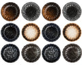 Nicunom 12 Pack Soy Sauce Dishes, 2.8 Inch Ceramic Dipping Bowls Set, Side Dishes Japanese Style Pinch Bowls Seasoning Dishes for Ketchup, BBQ, Sushi, Soy