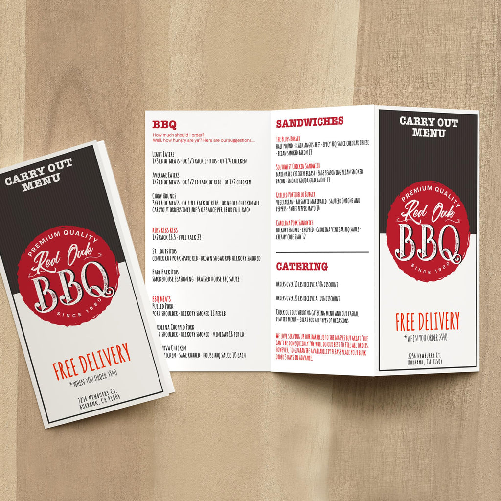 Tri-Fold Brochures, Inkjet, White, Matte, 1-up, 100-sheets