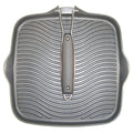 Starfrit Die-Cast Aluminum Nonstick 10-Inch Square Grill Pan with Foldable Handle