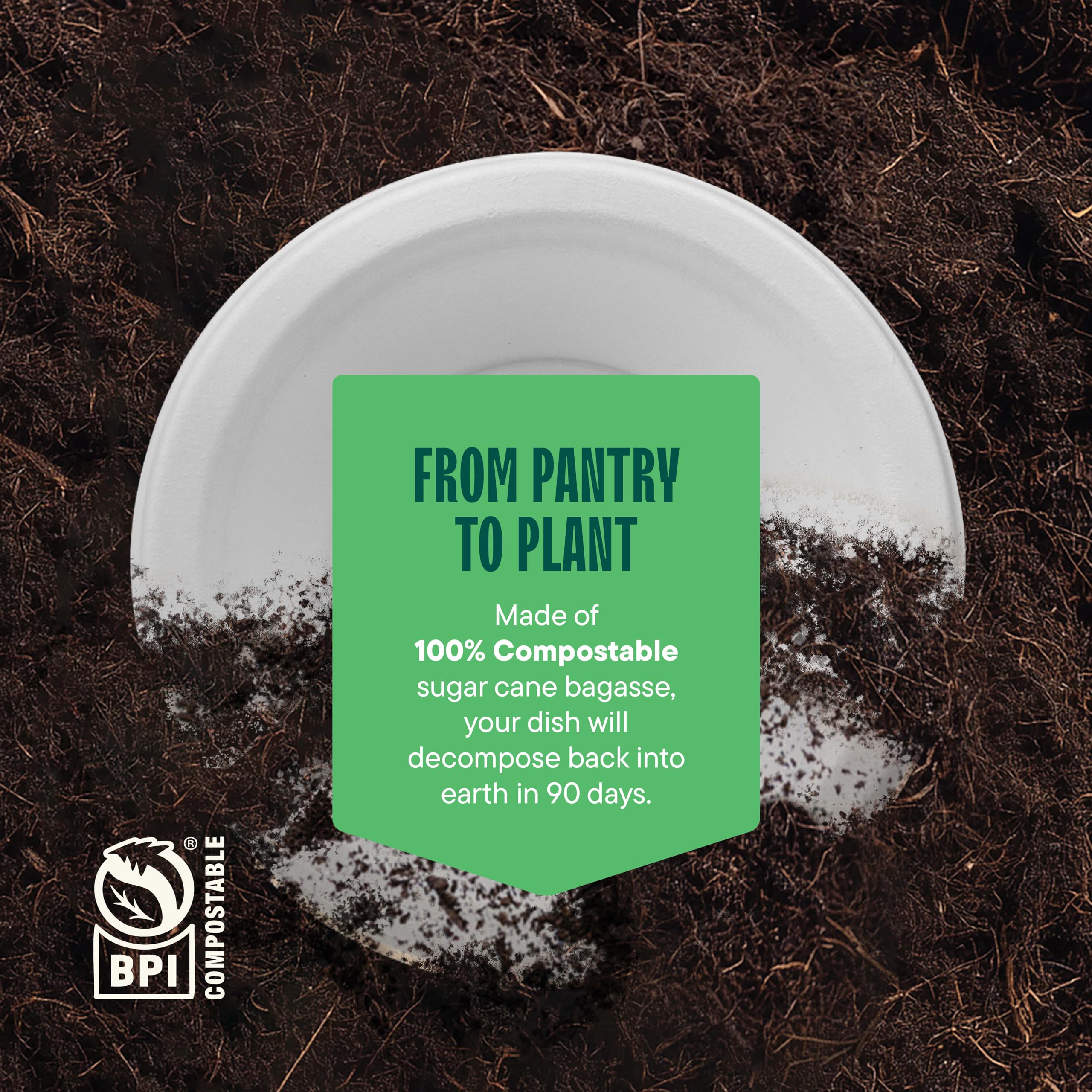 Stack Man 100% Compostable 12 oz Heavy-Duty Bowls [125-Pack] Eco-Friendly Disposable White Bagasse Bowl, Made of Natural Sugarcane Fibers - 12 Ounces Biodegradable Paper Bowls by
