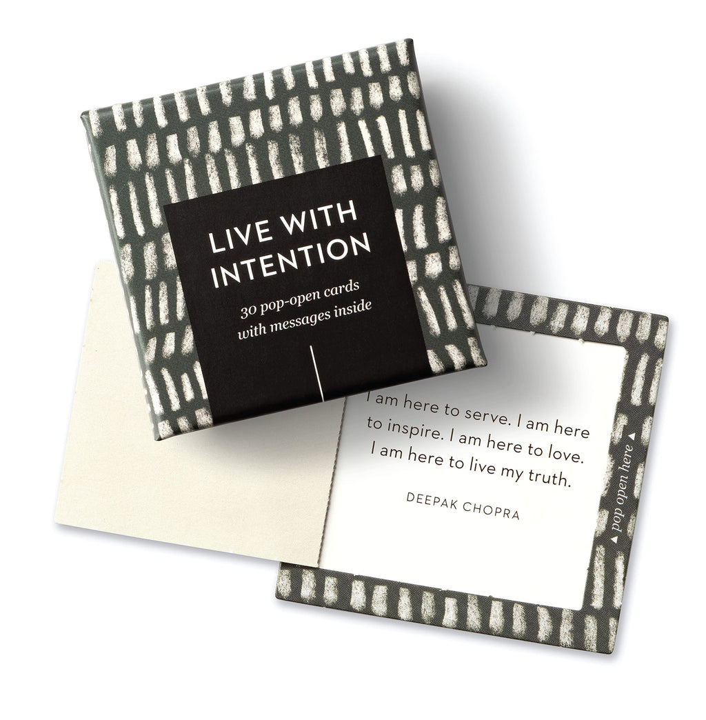 Compendium ThoughtFulls Pop-Open Cards — 4-Pack of Embrace Calm, Mindfulness, Live with Intention, Grateful – 120 Pop-Open Cards, Each with a Different Message Inside