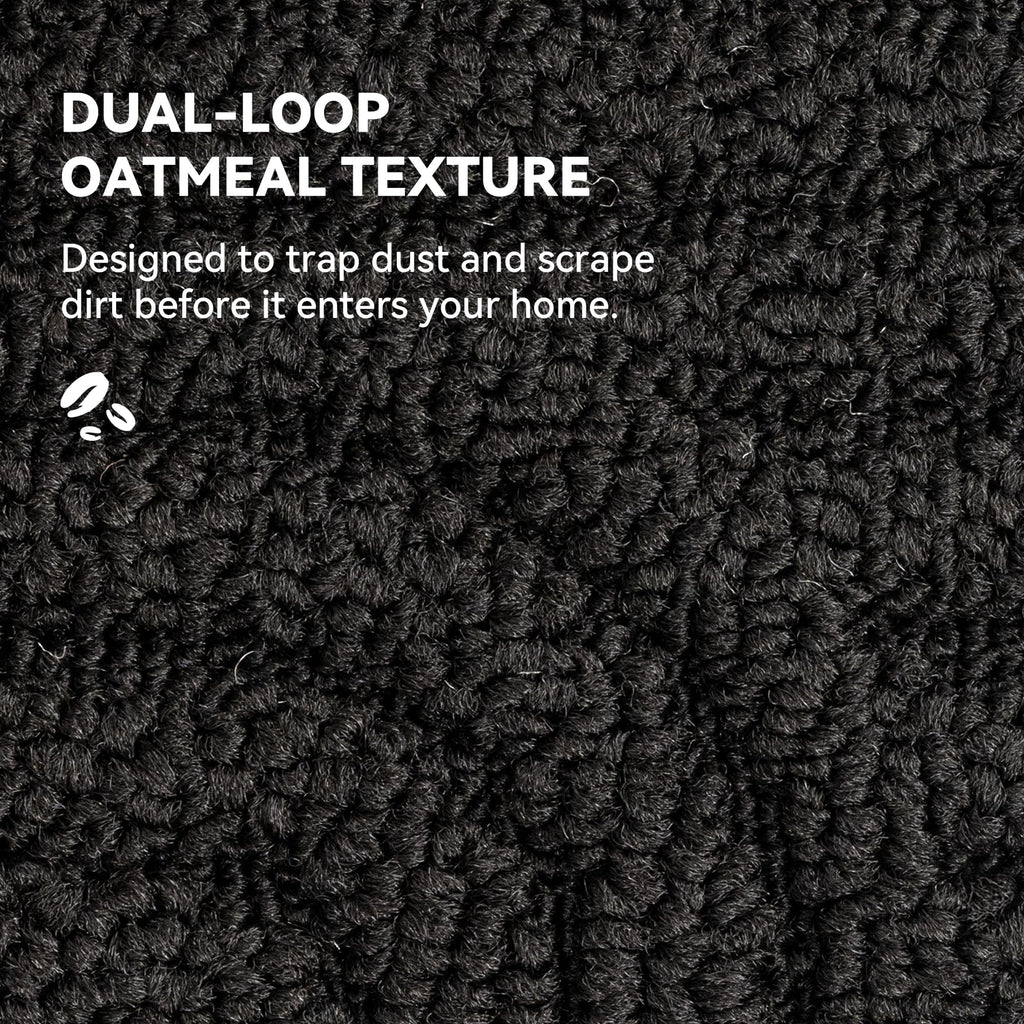GRANNY SAYS Indoor Doormat Black, 60 x 90 cm Non Slip Mat for Entrance, Machine Washable Entry Rugs for Entrance Indoor, Low Profile Outdoor Mats, Floor Mats for House, Tapis D'Entrée Intérieur